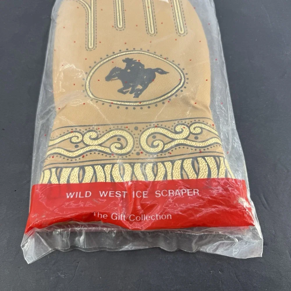 Vintage AVON Gift Collection Wild West Ice Scraper Cowboy Horse Glove New